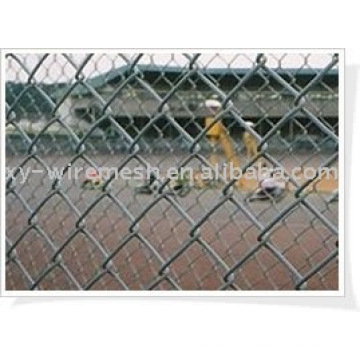 Diamond mesh is used as fencing for sports field